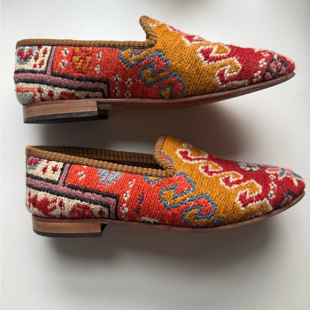 Artemis Design Co. Multicolor Kilim Loafers size 37 - Picture 4 of 4